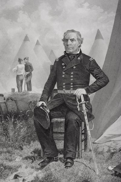 Portret van Zachary Taylor door Alonzo Chappel